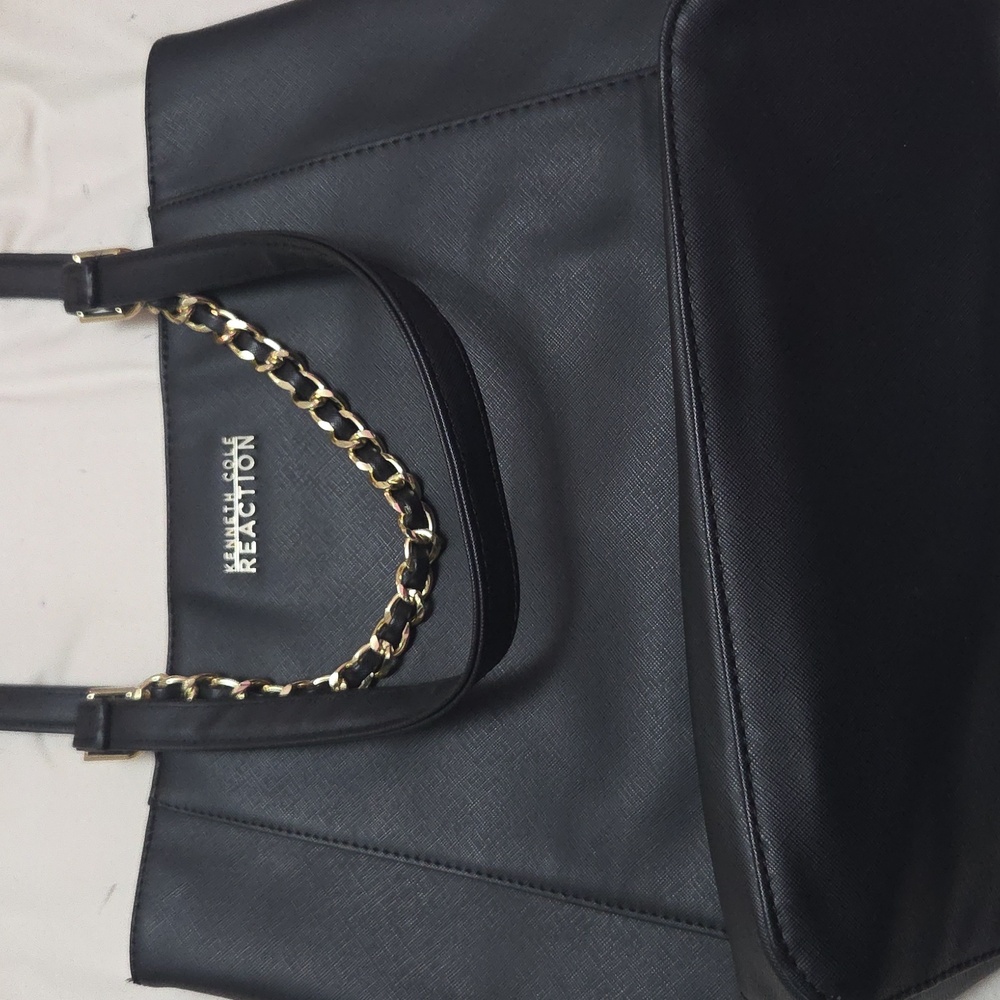 Black Leather Tote Bag